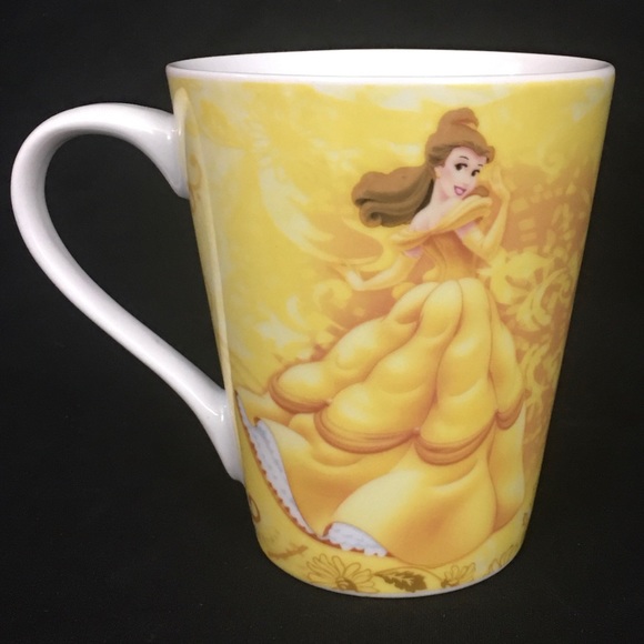 Disney Beauty & the Beast Mug Princess BELLE Coffee Cup Tea 10 oz Yellow Gown - Picture 8 of 14